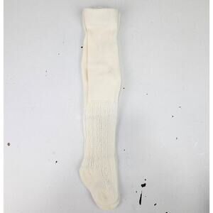Jamie Kay Mauve Weave Tights - 0-3 Months - Egret (Cream)